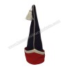 Spanish sleeve Cap Dark Blue with red Wool Teasel Blazer material