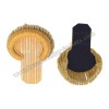 NEW SHOULDER EPAULETTES BRASS BULLION BOARD WITH HEAVY GOLD FRINGE