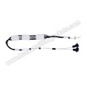 Dark Blue White Cotton Russian Braid Barrel Sash