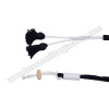 Dark Blue White Cotton Russian Braid Barrel Sash