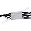 Dark Blue White Cotton Russian Braid Barrel Sash