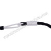 Dark Blue White Cotton Russian Braid Barrel Sash