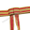 Ceremonial Royal General Officers Maroon Gold Waist Sash Belt