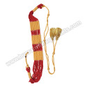 Gold Rope Red Hussar General Braid Barrel Sash