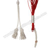 Silver Rope Red Hussar General Barrel Sash