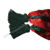 Civil War Staff Officer Dark Green and Crimson SILK Sash