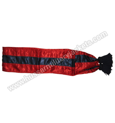 Civil War Staff Officer Dark Blue and Crimson SILK Sash