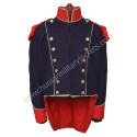 British Tirailleur of the Imperial Guard Coat (1813–1815) – Belgium Campaign, Dark Blue with Red Facings
