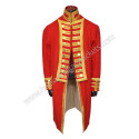 1795–1812 British Naval Admirals Red Full Dress Gold Lace Frock Coat