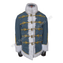 Blue Hussars Officers Gold Braid Dolman White Fur Trim