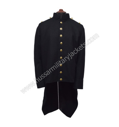 1812 French Line Infantry Officer’s Tailcoat – Black Wool