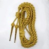 Premium Golden Bullion Wire Military Epaulettes for Ceremonial and Cosplay Uniforms