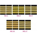 Premium Golden Metallic Braid Shoulder Epaulettes for Military Aviation Marine and Security Uniforms