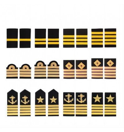 Premium Metal Wire Woven Pilot Epaulettes for Airline Captain Officer Uniforms