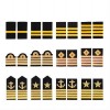 Premium Metal Wire Woven Pilot Epaulettes for Airline Captain Officer Uniforms