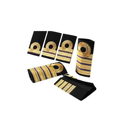 Premium British Military Gold Bullion Epaulettes for Navy Captain Chief Officer Uniforms