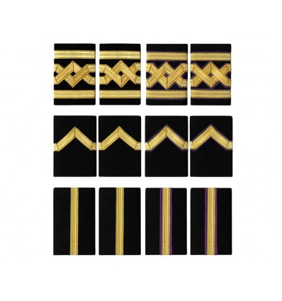 Premium Sailor Military Navy Bullion Braid Epaulettes for Captain and Chief Officer Uniforms