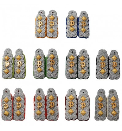 Premium German Military Bullion Wire Shoulder Epaulettes for Ceremonial Uniforms
