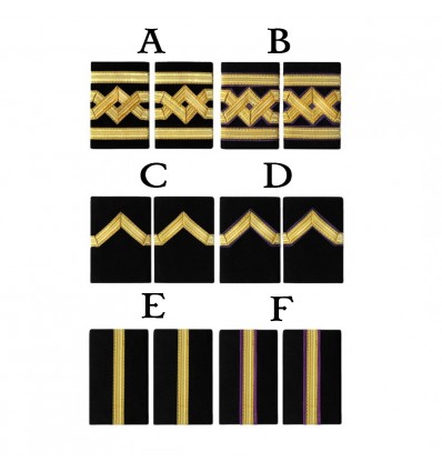 Premium Sailor Military Navy Bullion Braid Epaulettes for Captain and Chief Officer Uniforms