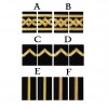 Premium Sailor Military Navy Bullion Braid Epaulettes for Captain and Chief Officer Uniforms