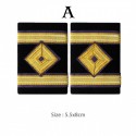 Premium Sailor Military Navy Bullion Braid Epaulettes for Captain and Chief Officer Uniforms