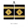 Premium Sailor Military Navy Bullion Braid Epaulettes for Captain and Chief Officer Uniforms