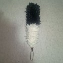 Two-Tone Black & White Feather Hackle