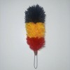 Tri-Color Black, Yellow & Red Feather Hackle