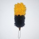 Two-Tone Yellow & Black Feather Hackle