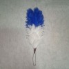 Two-Tone Blue & White Feather Hackle