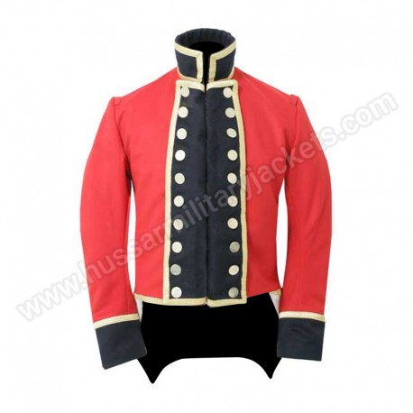 Red Wool Officers Coat