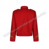 Red Gold Officer Military Drummer Parade Jacket