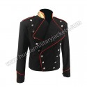 Rare MJ Michael Jackson Black Military England Style Informal Cool Jacket Outerwear