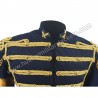 Rare Fashion Retro Punk MJ Michael Jackson Dark Blue Military Army Royal Retro England Style Men's Threading Jacket 1980S