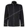 Men Military Drummer Steampunk Punk Black USSARO PARADE Gothic Jacket