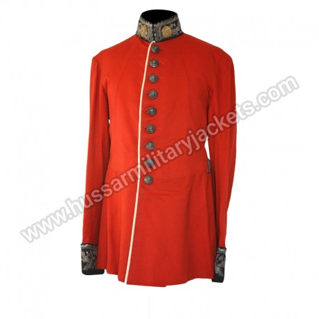 British 1880c County Scarlet Dress Tunic