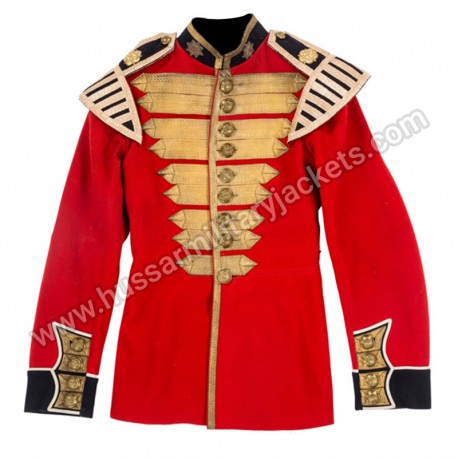 Coldstream Guards Drummer Major Scarlet and Gold Lace Tunic