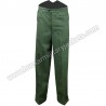 Fishtail Back Trousers Green Herringbone