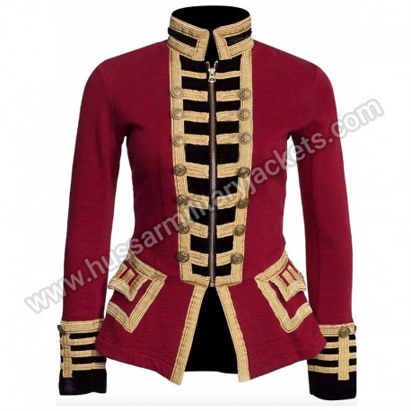 French Terry Military Officer Jacket